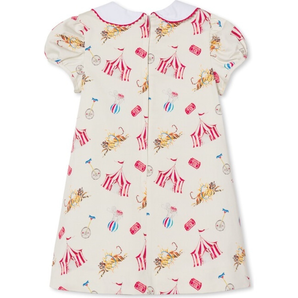 New CLASSIC PREP  Paige Dress, Circus Print
Peter pan collar, puff sleeve - Picture 3 of 6